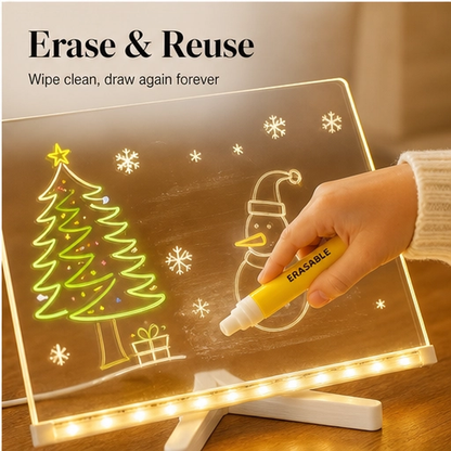 Doodlebeam – Light-Up LED Drawing Board for Kids, Erasable & USB Powered + 50% OFF