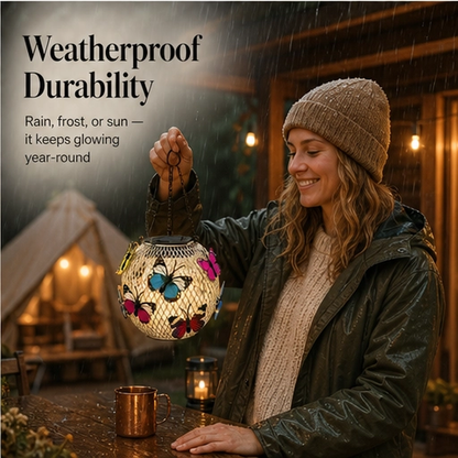 Flutterglow – Solar Butterfly Hanging Lantern for Garden & Patio + 50% OFF