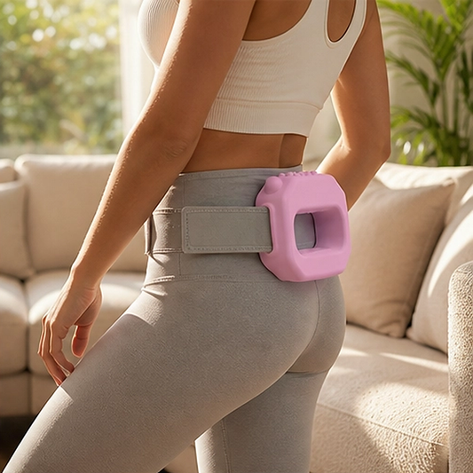 Kinetra – 3-in-1 Vibrating Fascia Ring Massager with Hands-Free Belt + 50% OFF
