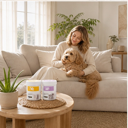 Whiskerwell – Gentle Eye & Ear Cleaning Wipes for Dogs, Cats & Small Pets + 1+1 FREE