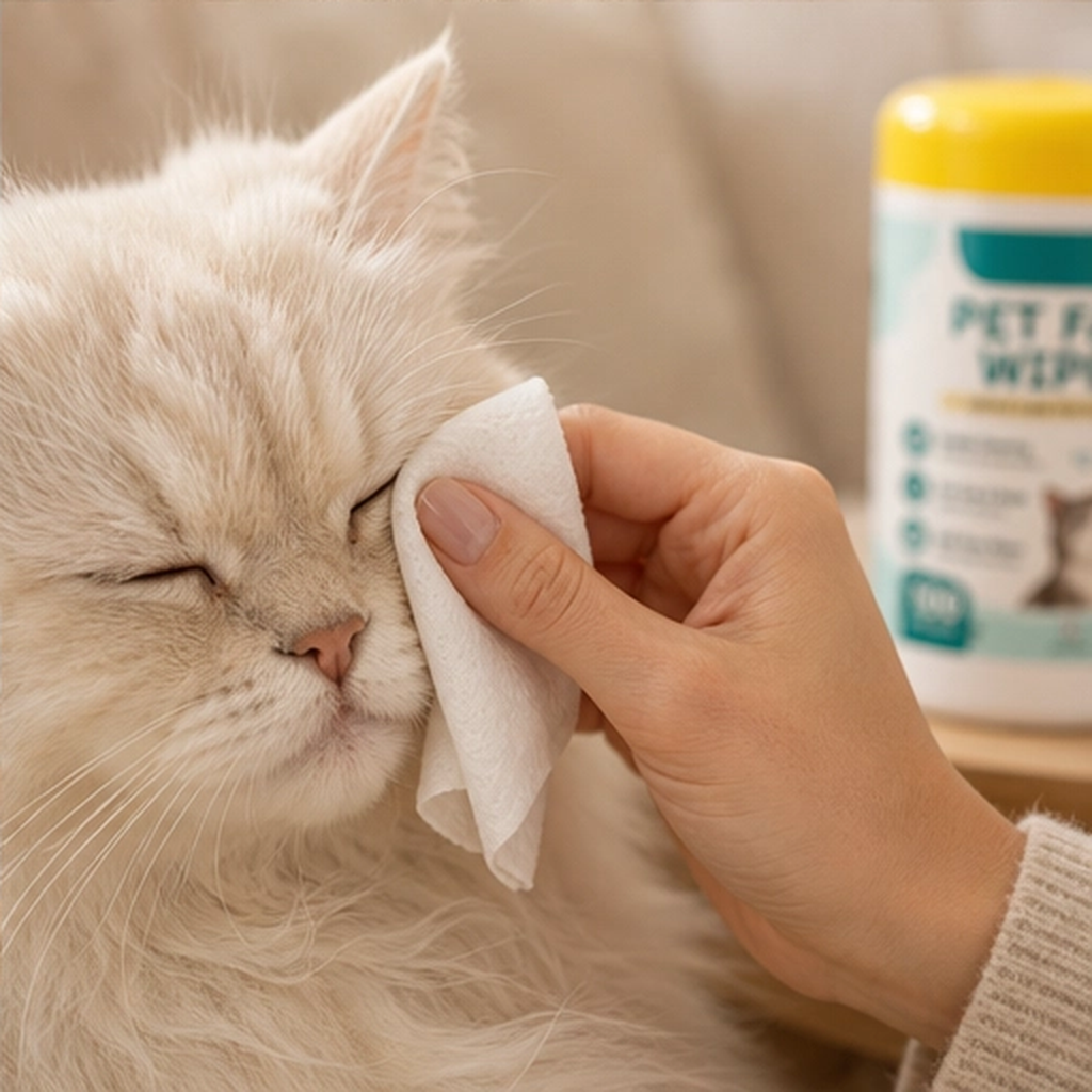 Whiskerly – Alcohol-Free Pet Face & Tear Stain Wipes for Cats & Dogs + 50% OFF