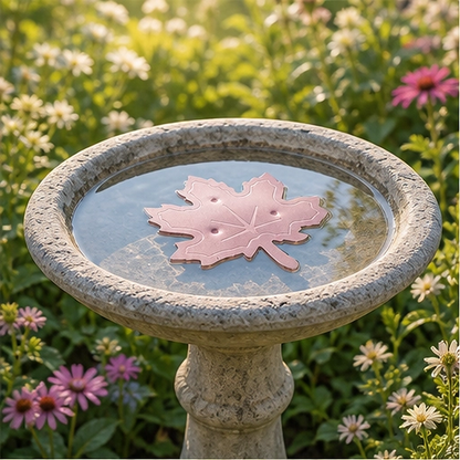 Copperfern – Pure Copper Maple Leaf Bird Bath Water Clarifier + 50% OFF