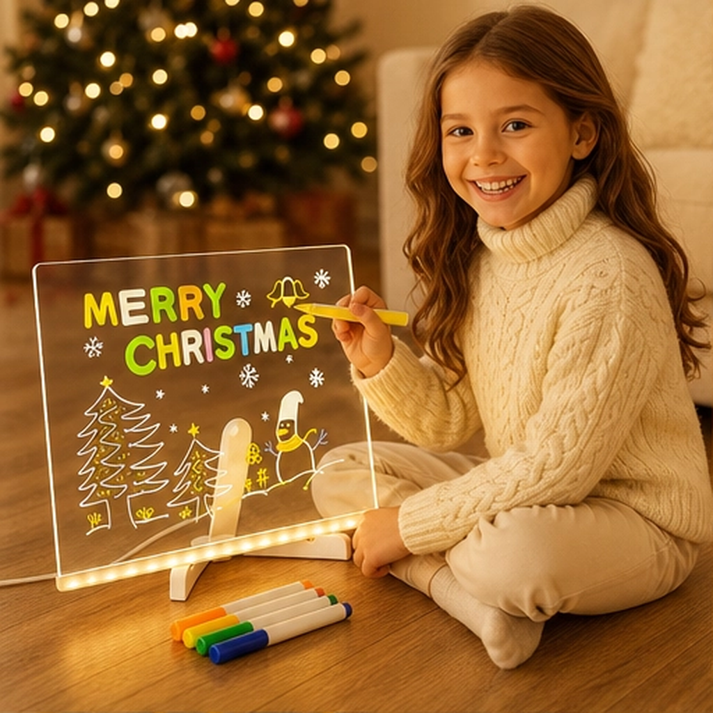 Doodlebeam – Light-Up LED Drawing Board for Kids, Erasable & USB Powered + 50% OFF