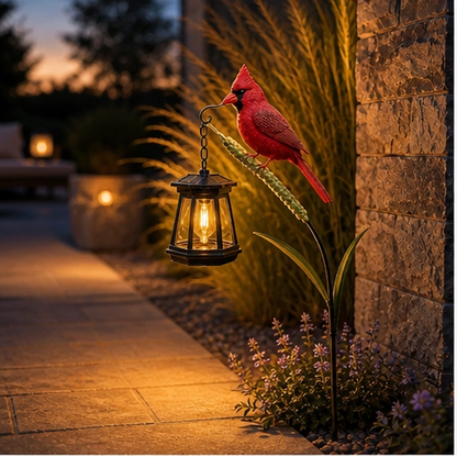 Emberwing – Solar Cardinal Lantern Garden Stake + 50% OFF