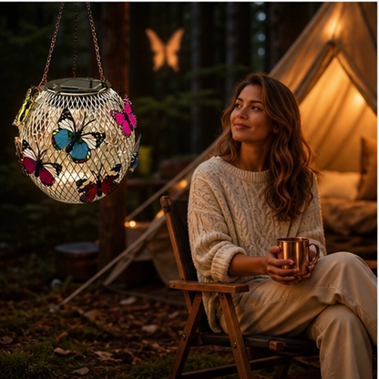 Flutterglow – Solar Butterfly Hanging Lantern for Garden & Patio + 50% OFF