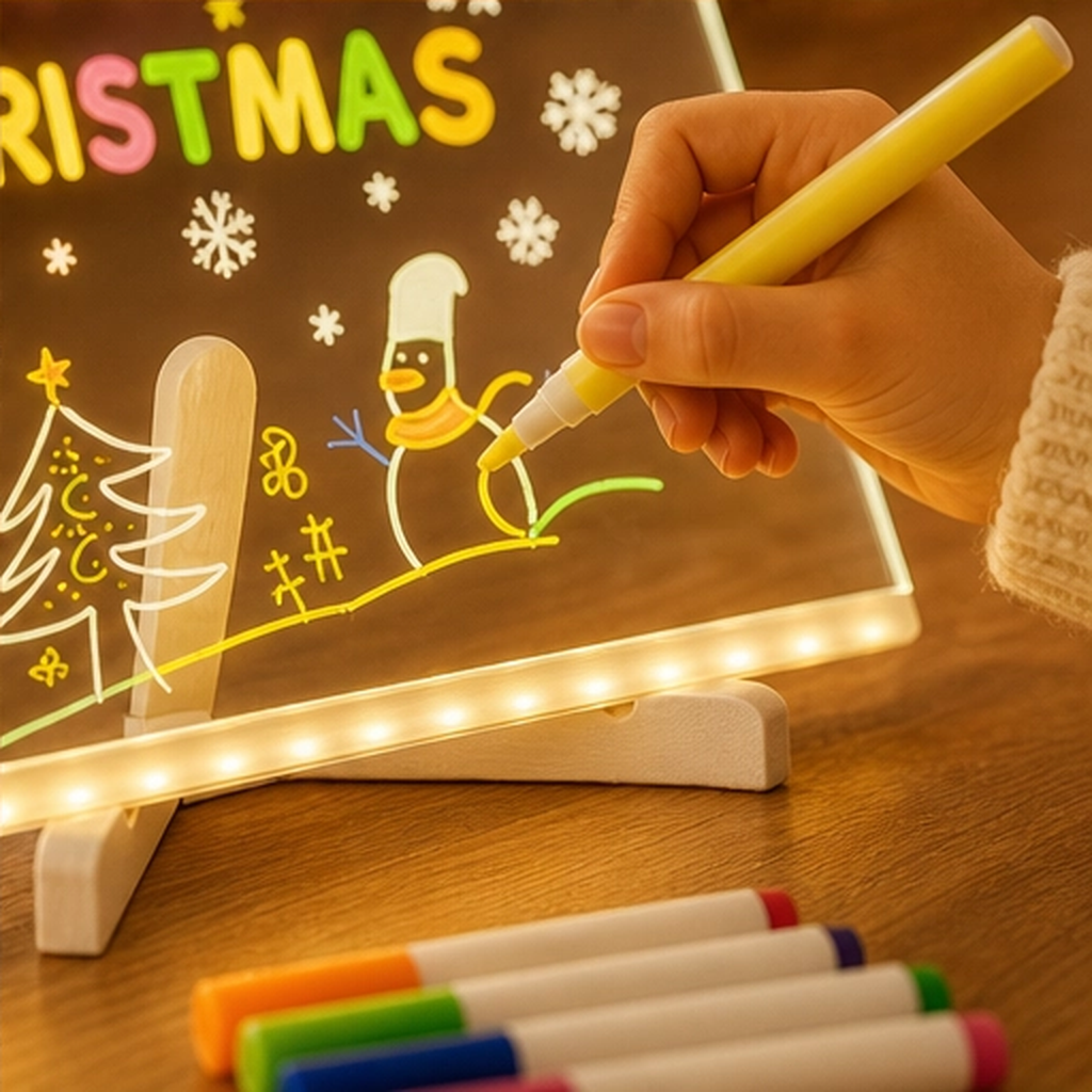 Doodlebeam – Light-Up LED Drawing Board for Kids, Erasable & USB Powered + 50% OFF