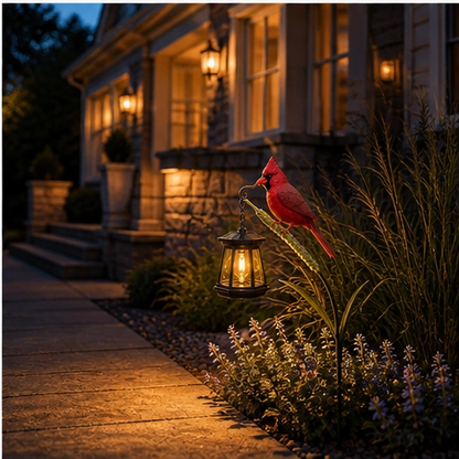 Emberwing – Solar Cardinal Lantern Garden Stake + 50% OFF