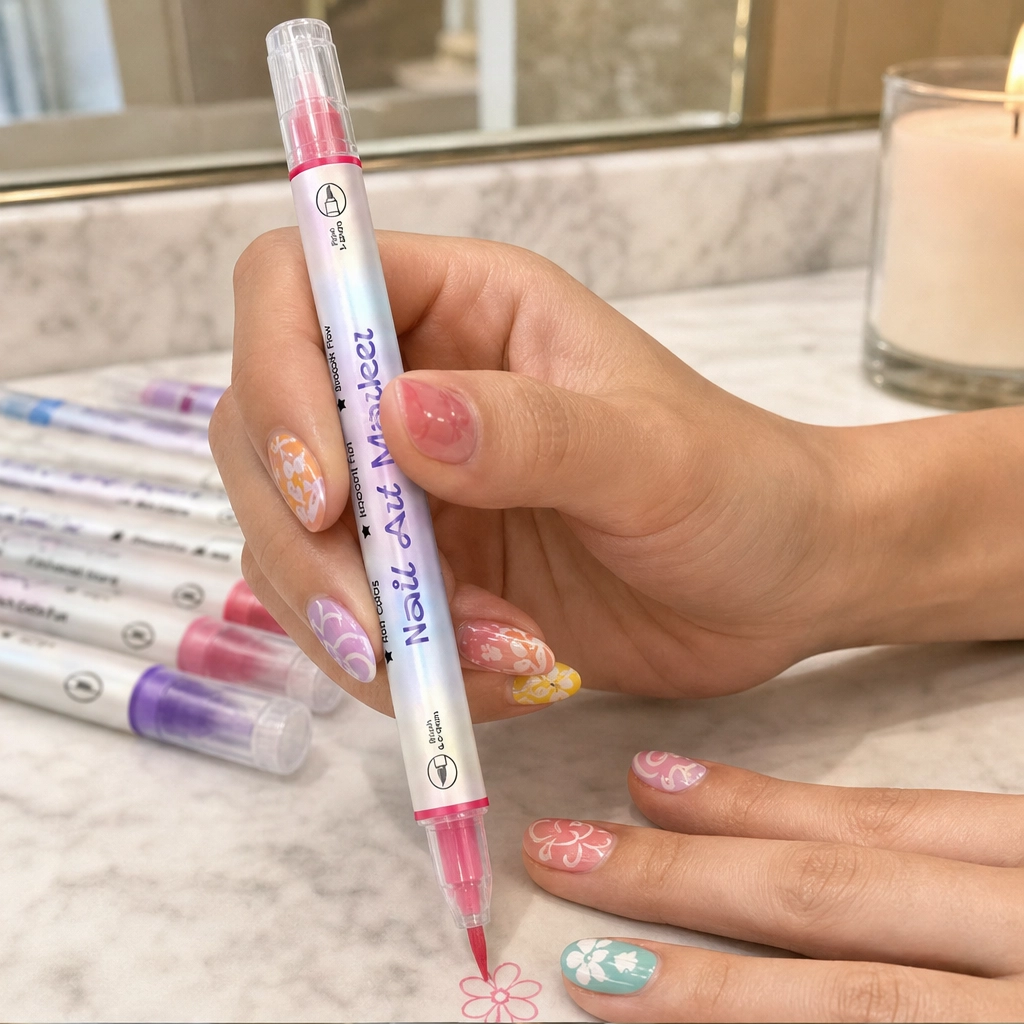 Glazely™ – Dual-Tip Water-Based Nail Art Pens, No Lamp Needed + BUY 1 PICK 1