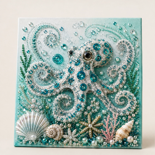 Nacre – Sparkling 3D Pearl Mosaic Ocean Art DIY Kit, 12×12 in + 50% OFF