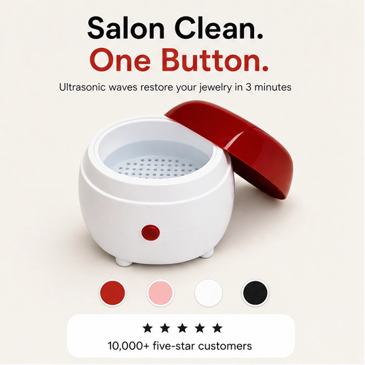Gleamora – One-Button Compact Cleaner for Jewelry, Watches & Dentures + 50% OFF