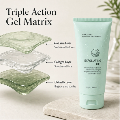Aloria™ – Herbal Brightening Peeling Gel with Aloe Vera, 50g + 1+1 FREE