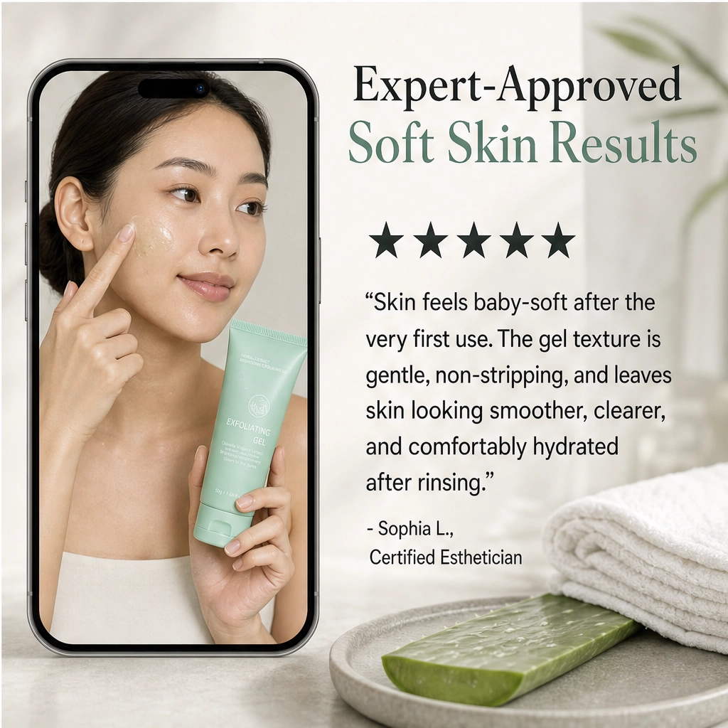 Aloria™ – Herbal Brightening Peeling Gel with Aloe Vera, 50g + 1+1 FREE