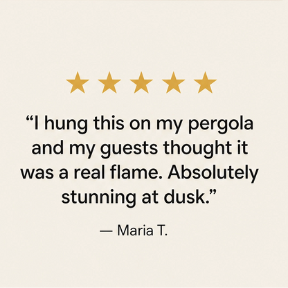 Lumora – Solar Hanging Lantern with Realistic Flickering Flame + 50% OFFa
