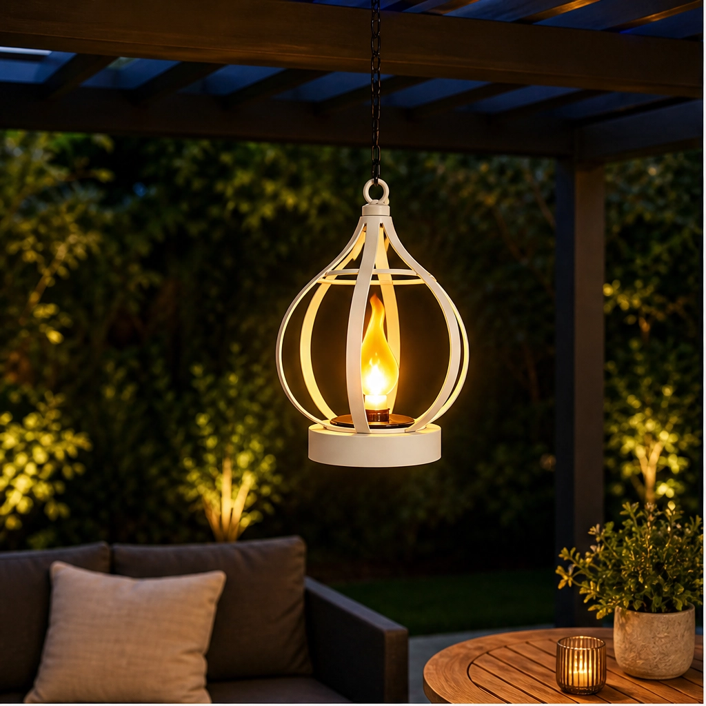 Lumora – Solar Hanging Lantern with Realistic Flickering Flame + 50% OFFa