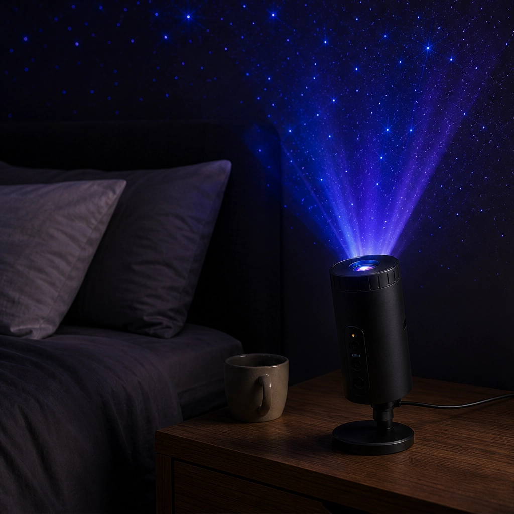 Aurova™ – Plug-and-Play HD Galaxy Star Projector with 10 Cosmic Scenes + 50% OFF