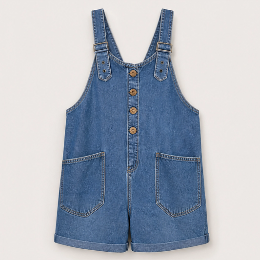Marlowe – Adjustable-Strap Denim Jumpsuit with Deep Pockets + 50% OFF