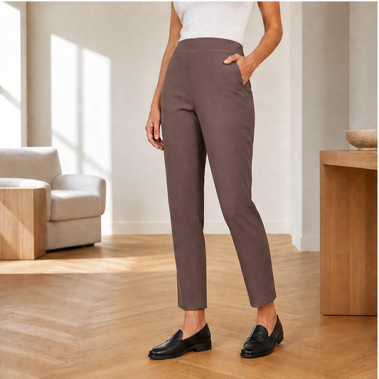 Suvelle™ – High-Waisted Stretch Trousers with Zippered Pockets for Women + 50% OFF