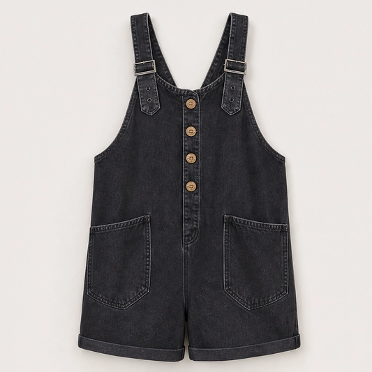 Marlowe – Adjustable-Strap Denim Jumpsuit with Deep Pockets + 50% OFF