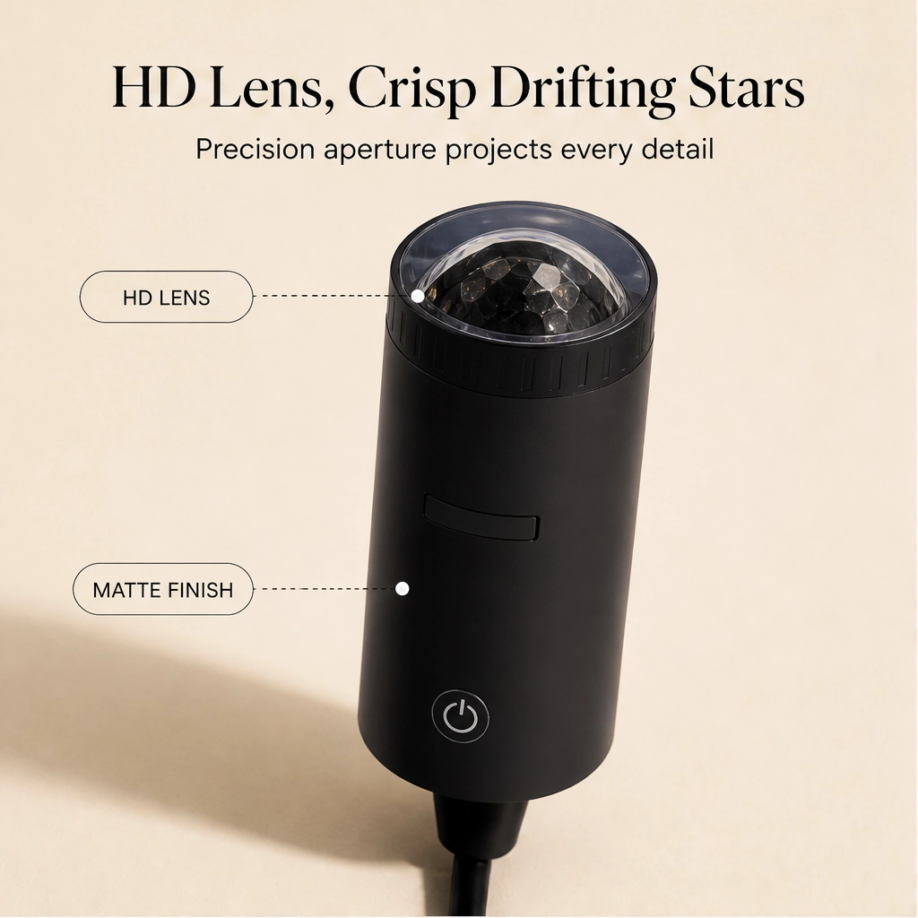 Aurova™ – Plug-and-Play HD Galaxy Star Projector with 10 Cosmic Scenes + 50% OFF