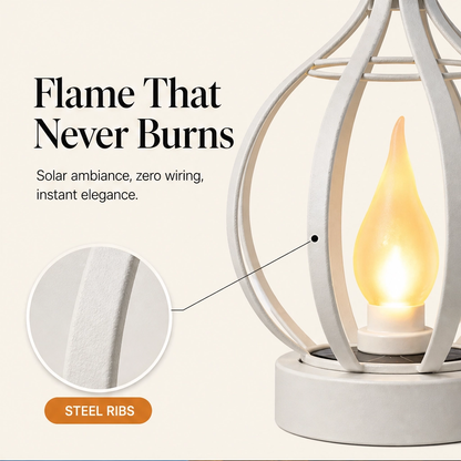 Lumora – Solar Hanging Lantern with Realistic Flickering Flame + 50% OFFa