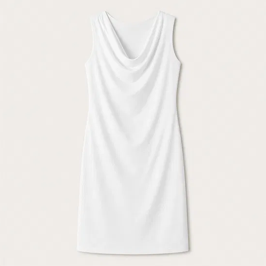 Veloura – Cowl Neck Slim Fit Dress with Hidden Pockets + 50% OFF