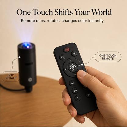 Aurova™ – Plug-and-Play HD Galaxy Star Projector with 10 Cosmic Scenes + 50% OFF