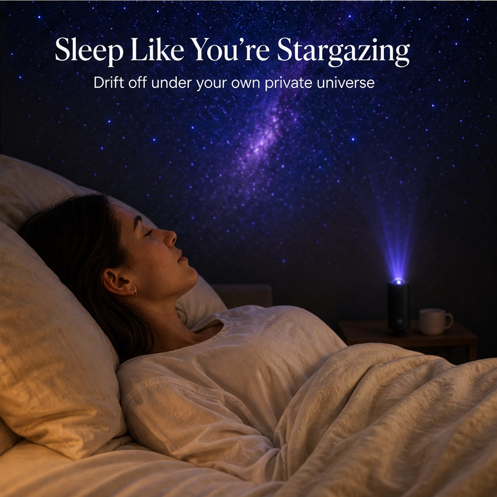 Aurova™ – Plug-and-Play HD Galaxy Star Projector with 10 Cosmic Scenes + 50% OFF