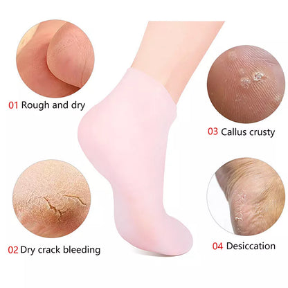 SilkyStep Foot Renewal Socks - Rejuvenate and pamper your feet with the ultimate spa experience - 1+2 FREE