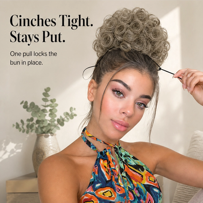 Tousselle – Drawstring Messy Curly Bun Hairpiece + 50% OFF