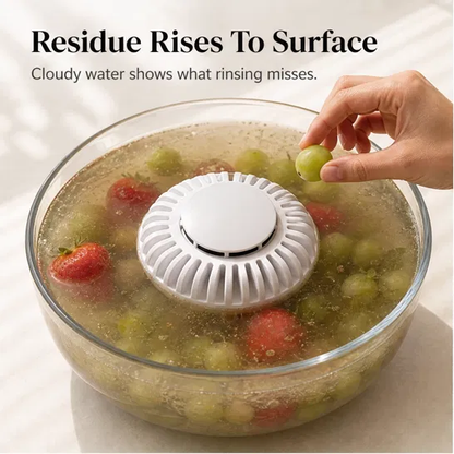 Lumicrisp™ – UV Sterilizing Bubble Washer for Fruits, Vegetables & Seafood + 50% OFF