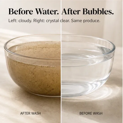 Lumicrisp™ – UV Sterilizing Bubble Washer for Fruits, Vegetables & Seafood + 50% OFF