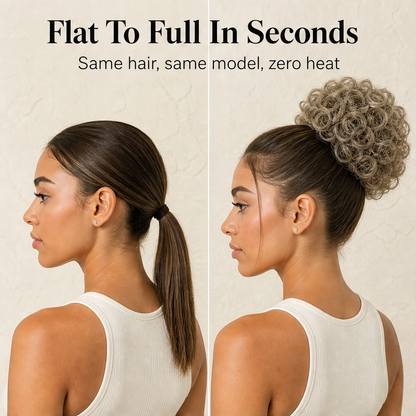 Tousselle – Drawstring Messy Curly Bun Hairpiece + 50% OFF