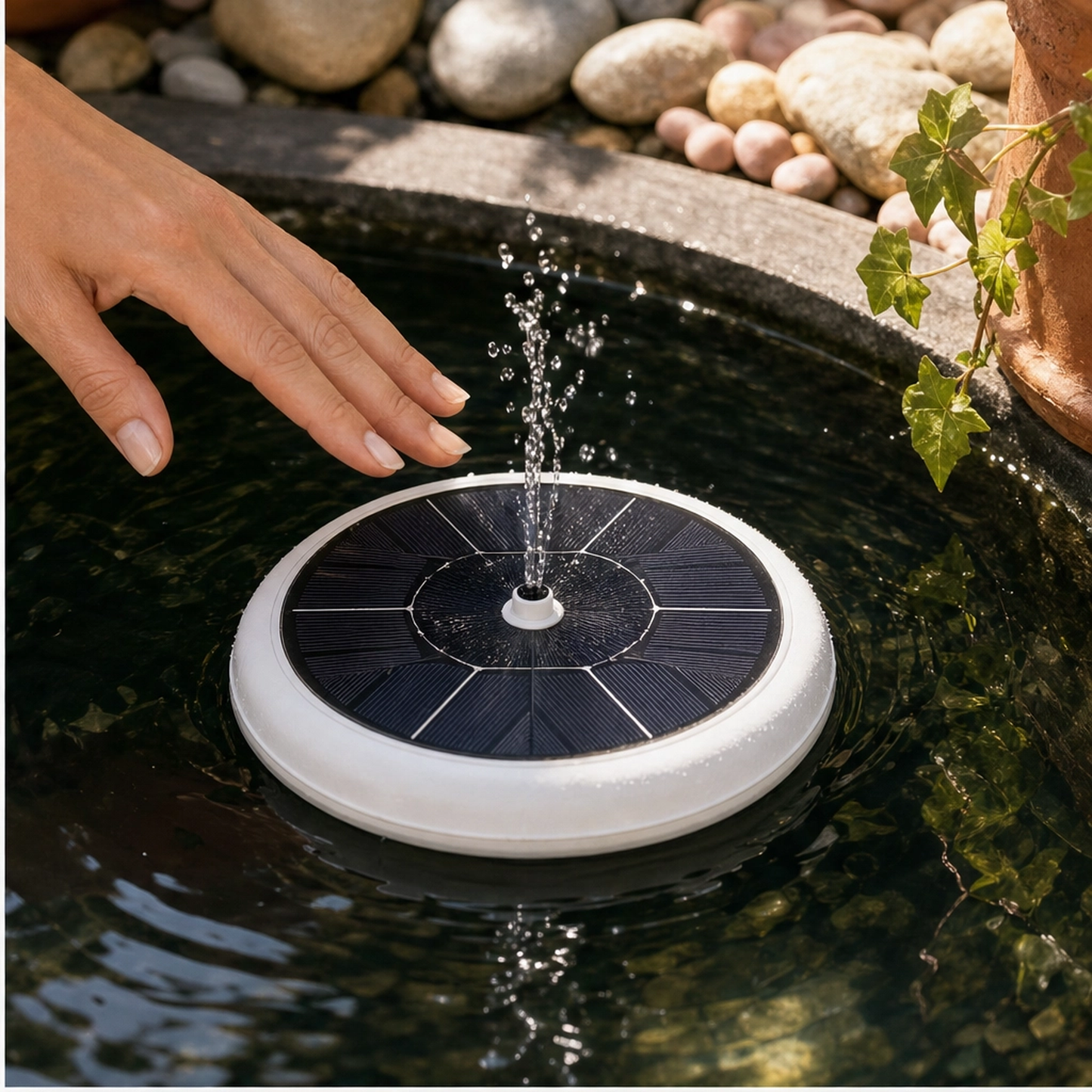 Wrenbrook – Anti-Drift Solar Fountain Pump for Birdbaths & Ponds + 50% OFF