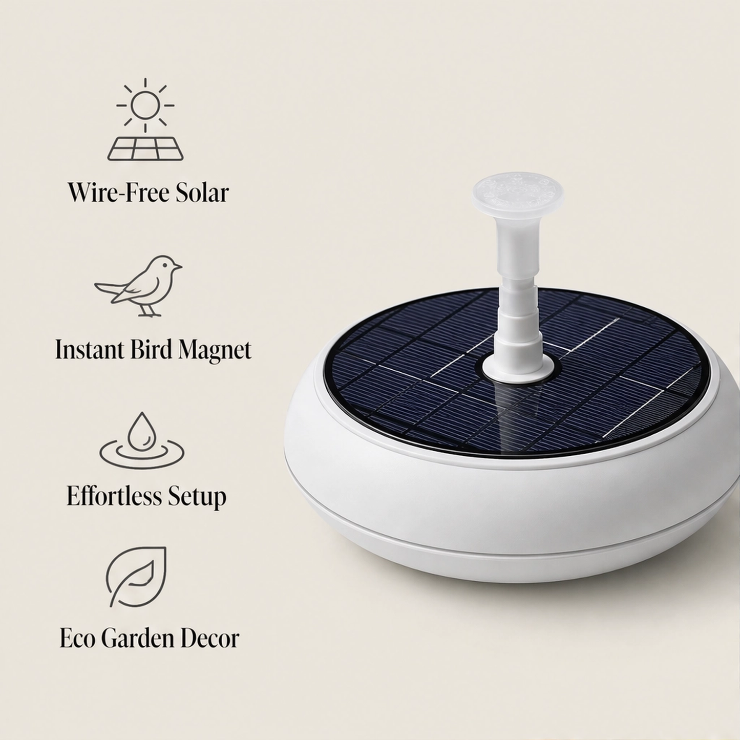 Wrenbrook – Anti-Drift Solar Fountain Pump for Birdbaths & Ponds + 50% OFF