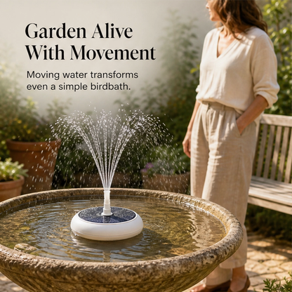 Wrenbrook – Anti-Drift Solar Fountain Pump for Birdbaths & Ponds + 50% OFF