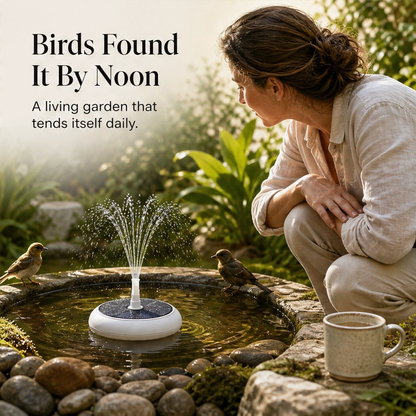 Wrenbrook – Anti-Drift Solar Fountain Pump for Birdbaths & Ponds + 50% OFF