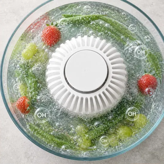 Lumicrisp™ – UV Sterilizing Bubble Washer for Fruits, Vegetables & Seafood + 50% OFF