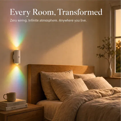 Glowmere™ – Motion-Sensing Rainbow Wall Night Light with Magnetic Install + 50% OFF