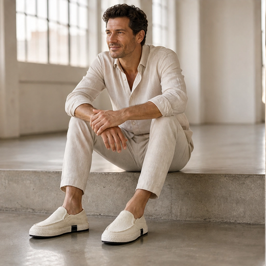 Driftloom – Breathable Linen Slip-On Loafers with Braided Midsole + 50% OFF