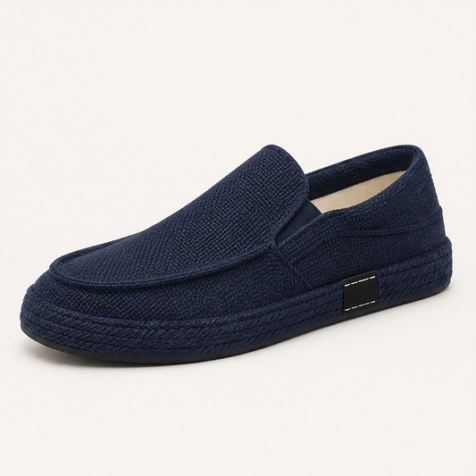 Driftloom – Breathable Linen Slip-On Loafers with Braided Midsole + 50% OFF