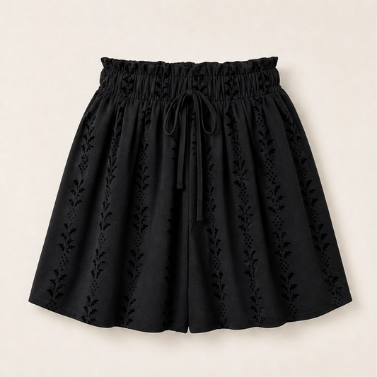 Wanderlyn – Flowy High-Waist Bohemian Print Shorts + 50% OFF