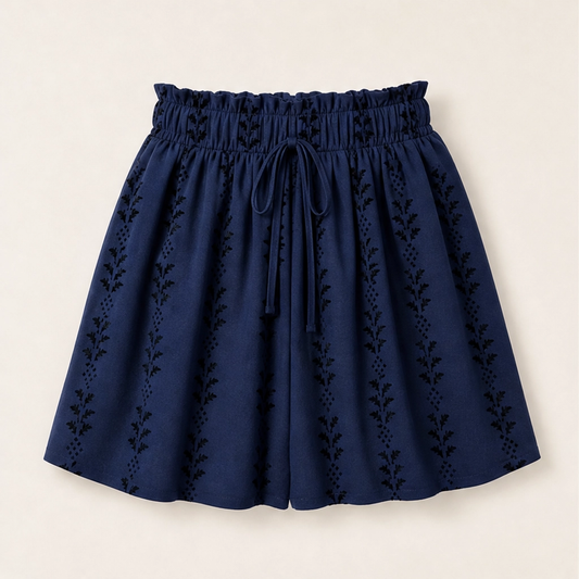 Wanderlyn – Flowy High-Waist Bohemian Print Shorts + 50% OFF