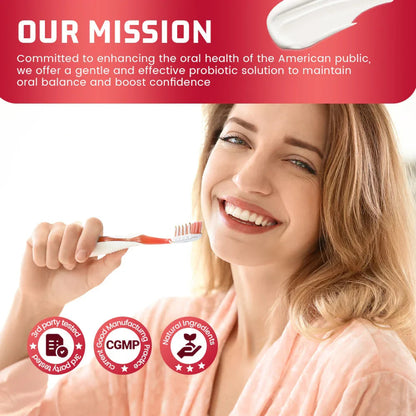 Lumiva™ – Probiotic Whitening Toothpaste with 10% Nano-Hydroxyapatite & 8 Live Strains + 50% OFF