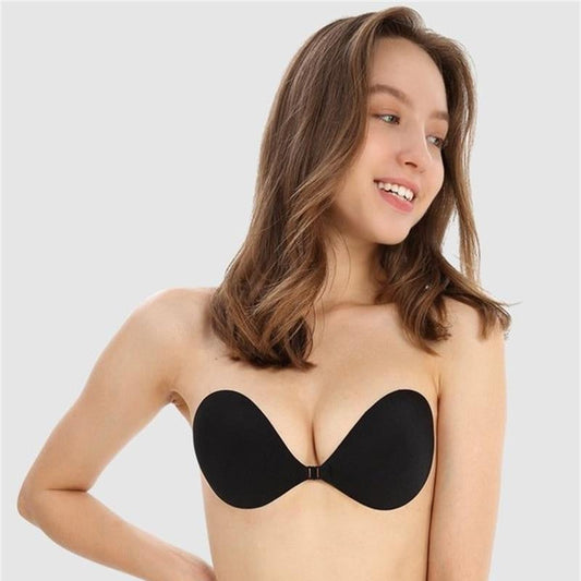 Bareform – Invisible Adhesive Push-Up Bra with Front Gathering Clasp + 1+1 FREE