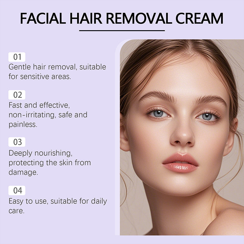 The AuraSilky Facial Cream — Gentle and Painless Hair Removal + 1+1 FREE