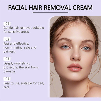 The AuraSilky Facial Cream — Gentle and Painless Hair Removal + 1+1 FREE