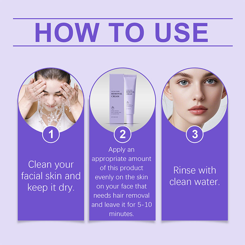 The AuraSilky Facial Cream — Gentle and Painless Hair Removal + 1+1 FREE