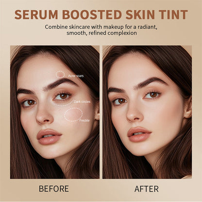 GlowTint Moisturizing & Brightening Serum Foundation - Lightweight Skin Tint with Radiant Coverage - 50% OFF