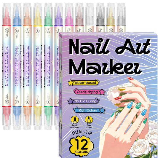 Inkbloom™ – Dual-Tip Quick-Dry Nail Art Marker Pens - BUY 1 + PICK 1 FREE COLOR