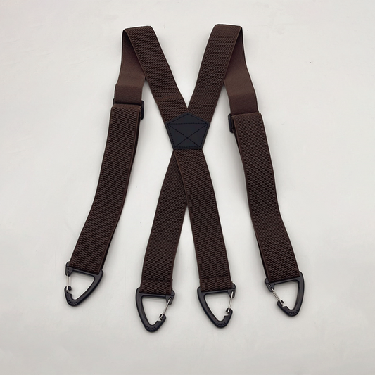 Bracewell – Heavy-Duty X-Back Suspenders with Locking Belt Loop Hooks + 50% OFF